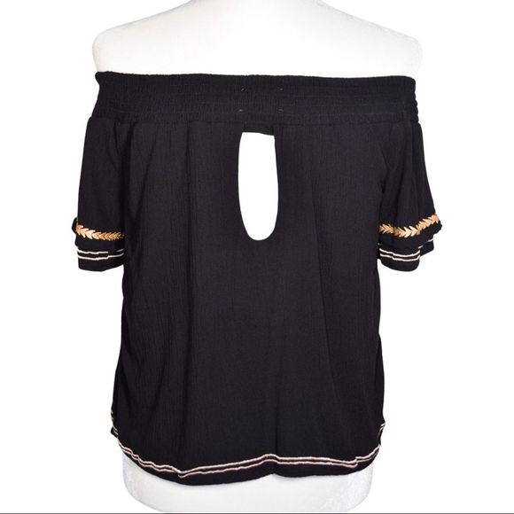 Anthropologie Boho Peasant Off The Shoulder Top - Picture 9 of 10